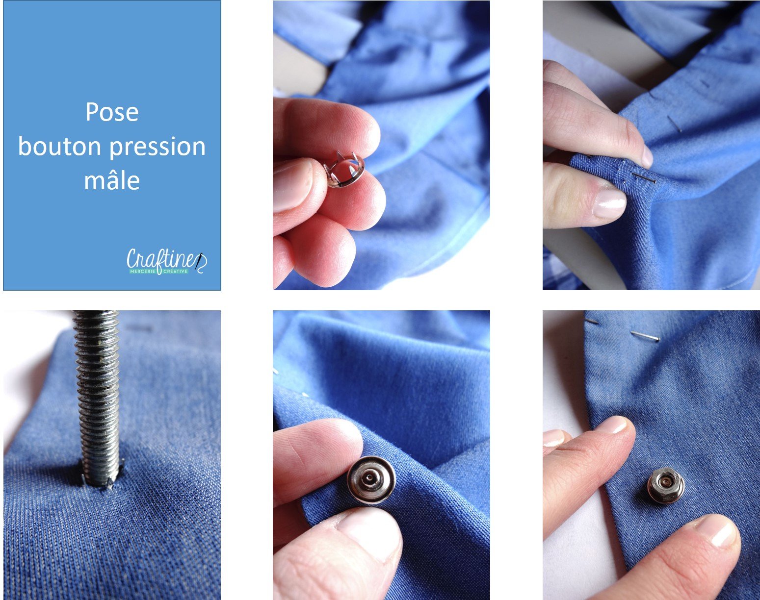 Astuces couture : Poser des boutons pression à griffes - Le blog de ...