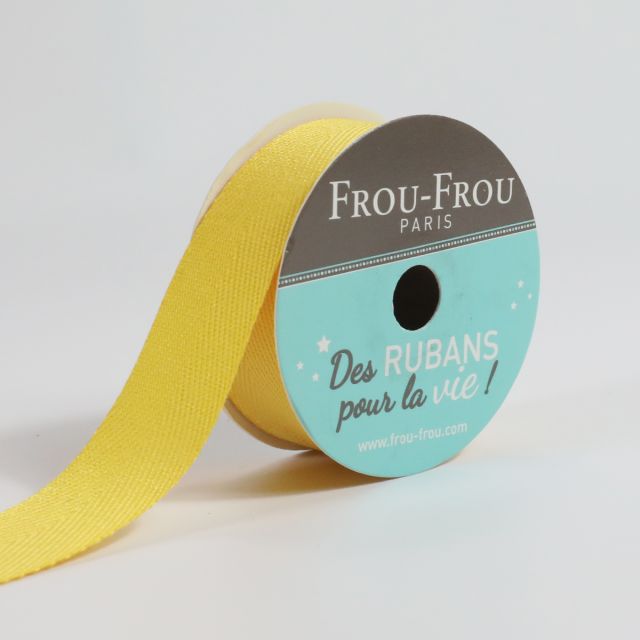 Bobinette Ruban Sergé Frou-Frou Tournesol - 19 mm x 4 mètres