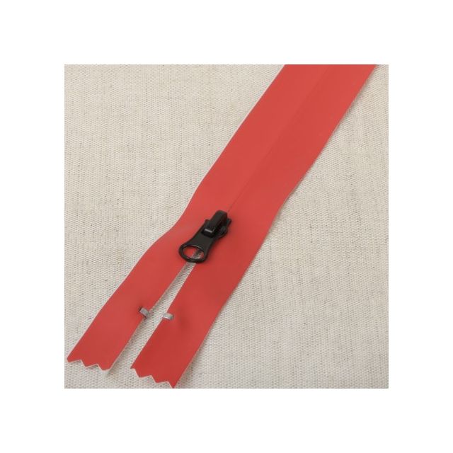 Fermeture invisible imperméable 20 cm - Rouge