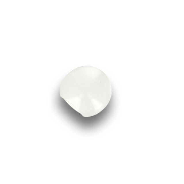 Bouton boule nacré 12 mm - Blanc