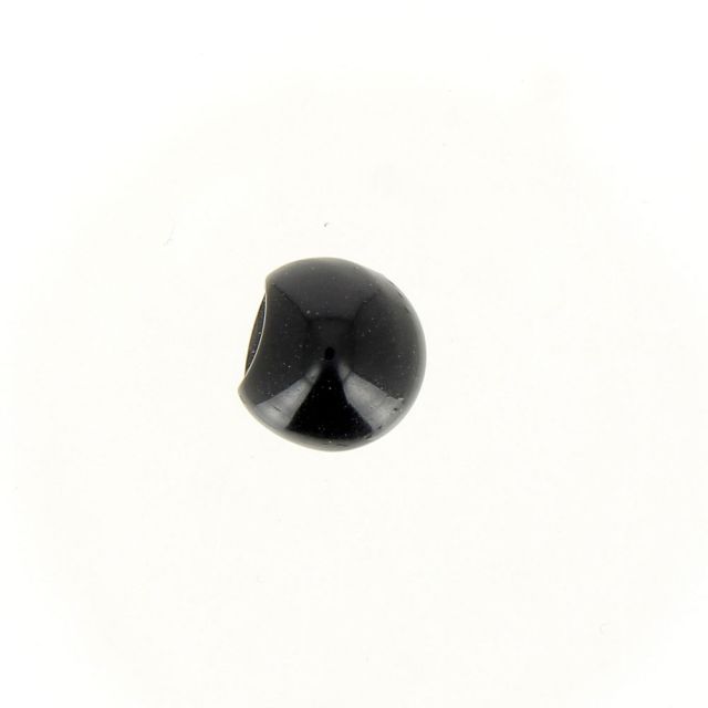 Bouton boule nacré 12 mm - Noir