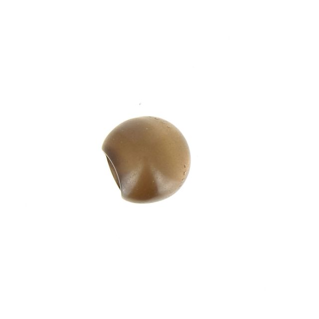 Bouton boule nacré 12 mm - Marron