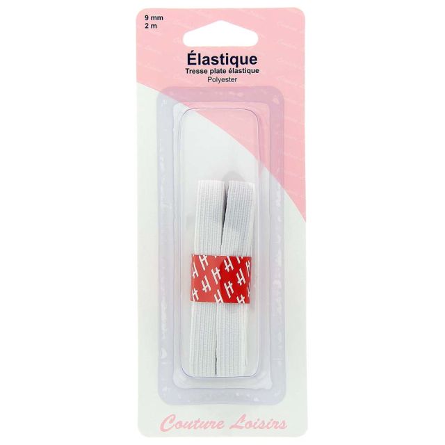 Elastique 12 mm Blanc - 2 mètres