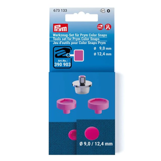 Jeu d'outils Color Snaps Prym - 9 et 12,4 mm