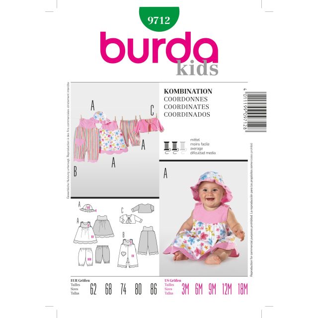 Patron Burda 9712 Ensemble