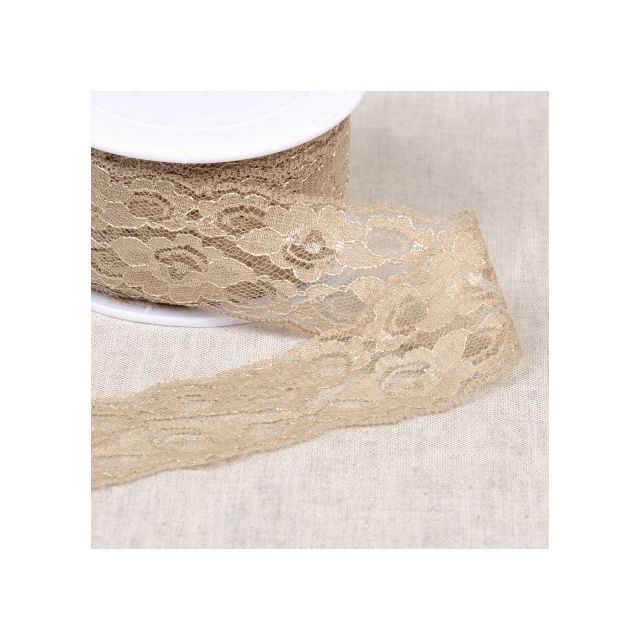 Dentelle Entre deux 45 mm - Beige