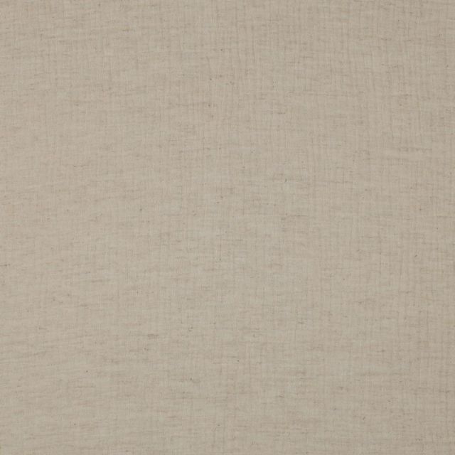 Tissu Double gaze Coton Lin Beige