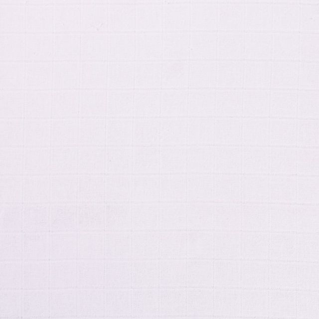 Tissu Lange Bébé Biologique Blanc - Par 10 cm
