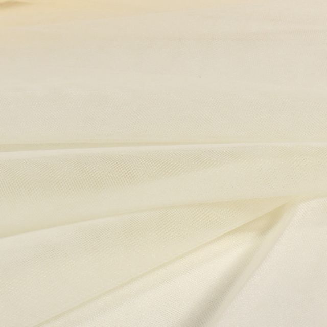 Tissu Voile de mariée grande largeur Ecru