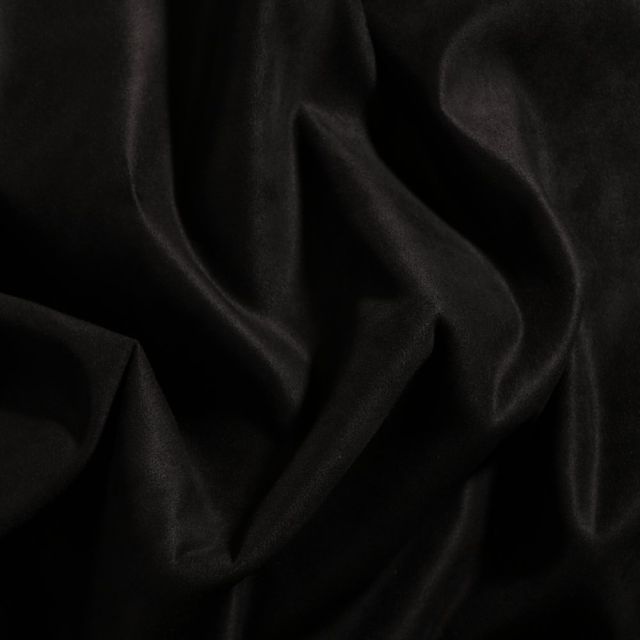 Tissu Suédine d'ameublement Noir - Par 10 cm