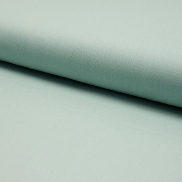Tissu Coton uni Menthe - Par 10 cm