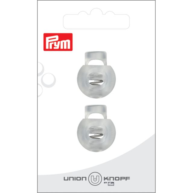 Bloqueur Prym pour cordon 8 mm x2 - Transparent 20 mm