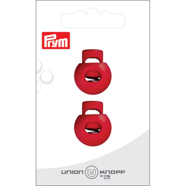 Bloqueur Prym pour cordon 8 mm x2 - Rouge 20 mm