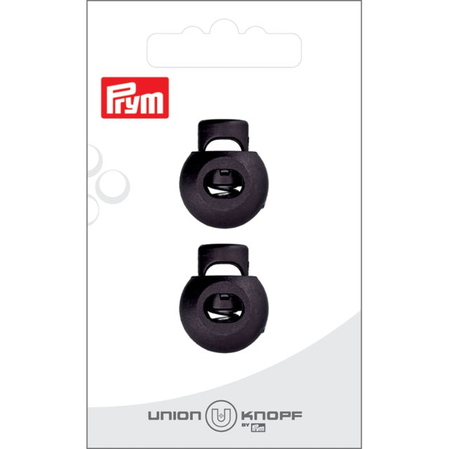 Bloqueur Prym pour cordon 8 mm x2 - Noir 20 mm