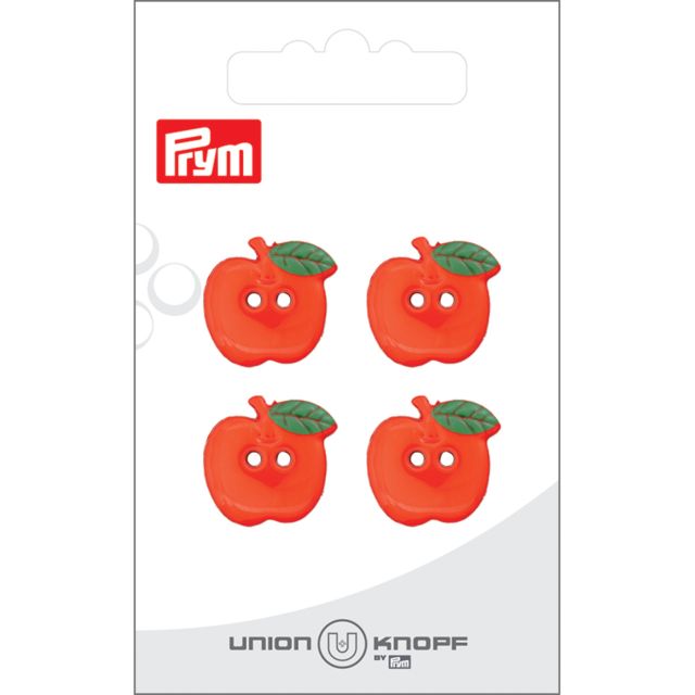 Bouton Prym Pomme 18 mm x4 - Orange