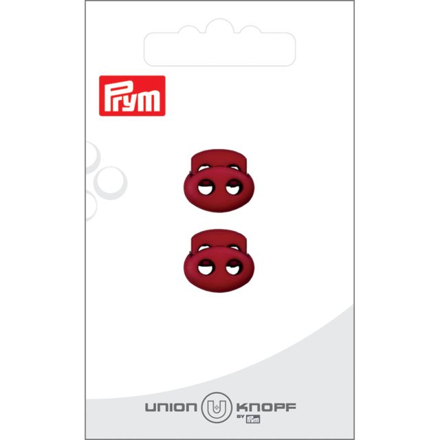 Bloqueur Prym pour cordon 3 mm x2 - Rouge 15 mm