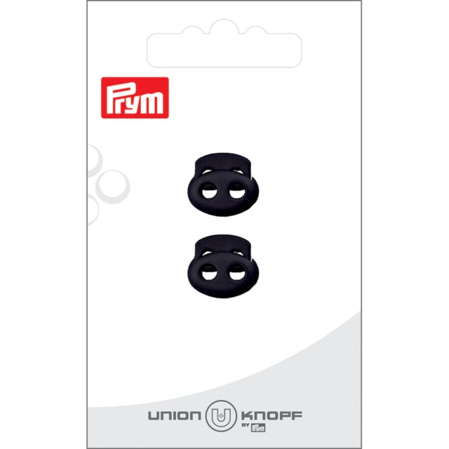 Bloqueur Prym pour cordon 3 mm x2 - Noir 15 mm