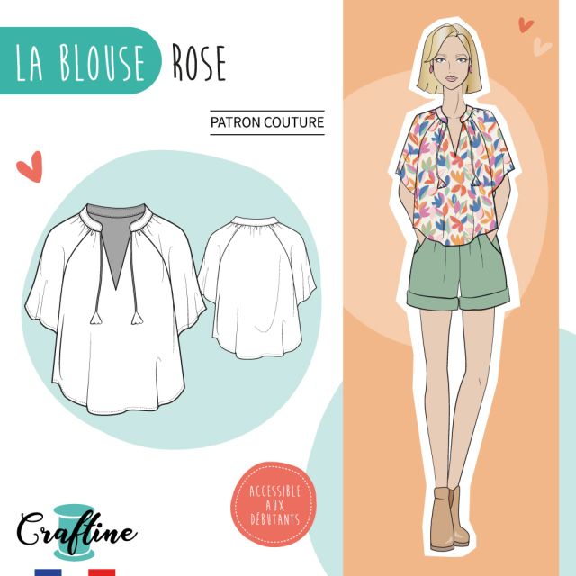 Patron Craftine Blouse Rose