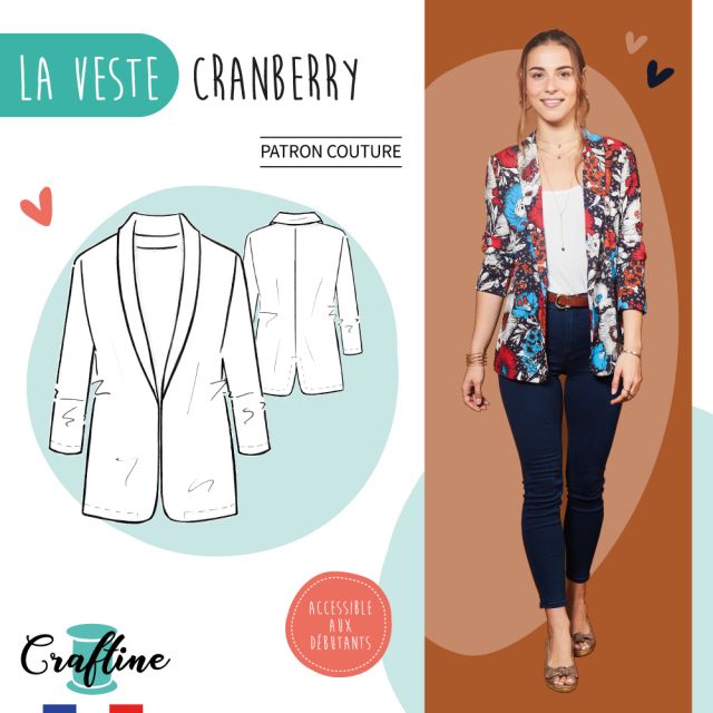 Patron Craftine Veste Cranberry