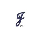 Ecusson Thermocollant Lettre Calligraphie Anglaise "J" Marine