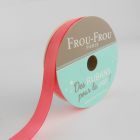 Bobinette Ruban Satin double face Frou-Frou Corail - 9 mm x 6 mètres