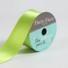 Bobinette Ruban Satin double face Frou-Frou Jardin d'oliviers - 25 mm x 5 mètres