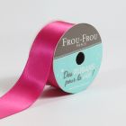 Bobinette Ruban Satin double face Frou-Frou Fushia - 25 mm x 5 mètres