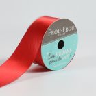 Bobinette Ruban Satin double face Frou-Frou Coquelicot - 25 mm x 5 mètres