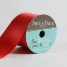 Bobinette Ruban Satin double face Frou-Frou Coquelicot - 38 mm x 4 mètres