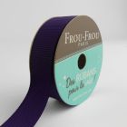 Bobinette Ruban Gros grain Frou-Frou Prune délicate - 16 mm x 6 mètres