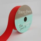 Bobinette Ruban Gros grain Frou-Frou Coquelicot - 16 mm x 6 mètres