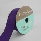 Bobinette Ruban Gros grain Frou-Frou Prune délicate - 25 mm x 5 mètres