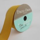 Bobinette Ruban Gros grain Frou-Frou Poussiere d'or - 25 mm x 5 mètres