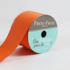 Bobinette Ruban Gros grain Frou-Frou Orange flamboyant - 38 mm x 4 mètres