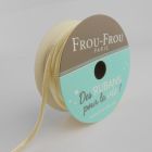 Bobinette Ruban Cordon de satin Frou-Frou Ivoire nacre - 2 mm x 10 mètres