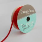 Bobinette Ruban Cordon de satin Frou-Frou Coquelicot - 2 mm x 10 mètres