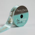 Ruban Satin Enjoy Life Frou-Frou Céladon - 16 mm x 4 mètres