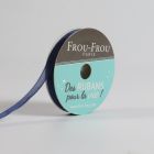 Bobinette Ruban Organza Frou-Frou Navy - 6 mm x 8 mètres