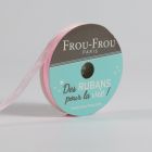 Bobinette Ruban Organza Frou-Frou Pétale de rose - 6 mm x 8 mètres