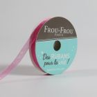 Bobinette Ruban Organza Frou-Frou Fuchsia - 6 mm x 8 mètres