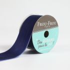 Bobinette Ruban Velours uni Frou-Frou Navy - 25 mm x 1,5 mètres