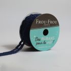 Bobinette Ruban Dentelle Frou-Frou Navy - 10 mm x 4 mètres