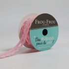 Bobinette Ruban Dentelle Frou-Frou Pétale de rose - 10 mm x 4 mètres