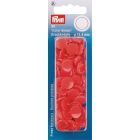 Prym 30 Boutons pression Color Snaps rouge 12,4 mm