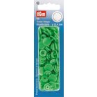 Prym 30 Boutons pression Color Snaps vert clair 12,4 mm