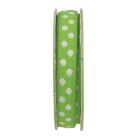 Ruban pois Vert - bobinette 2m