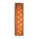 Ruban pois Orange - bobinette 2m