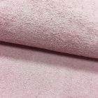 Tissu Eponge légère 320 g/m² Rose pastel - Par 10 cm