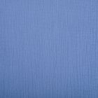 Tissu Double gaze de coton uni Bleu gris - Par 10 cm