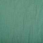 Tissu Double gaze de coton uni Vert - Par 10 cm